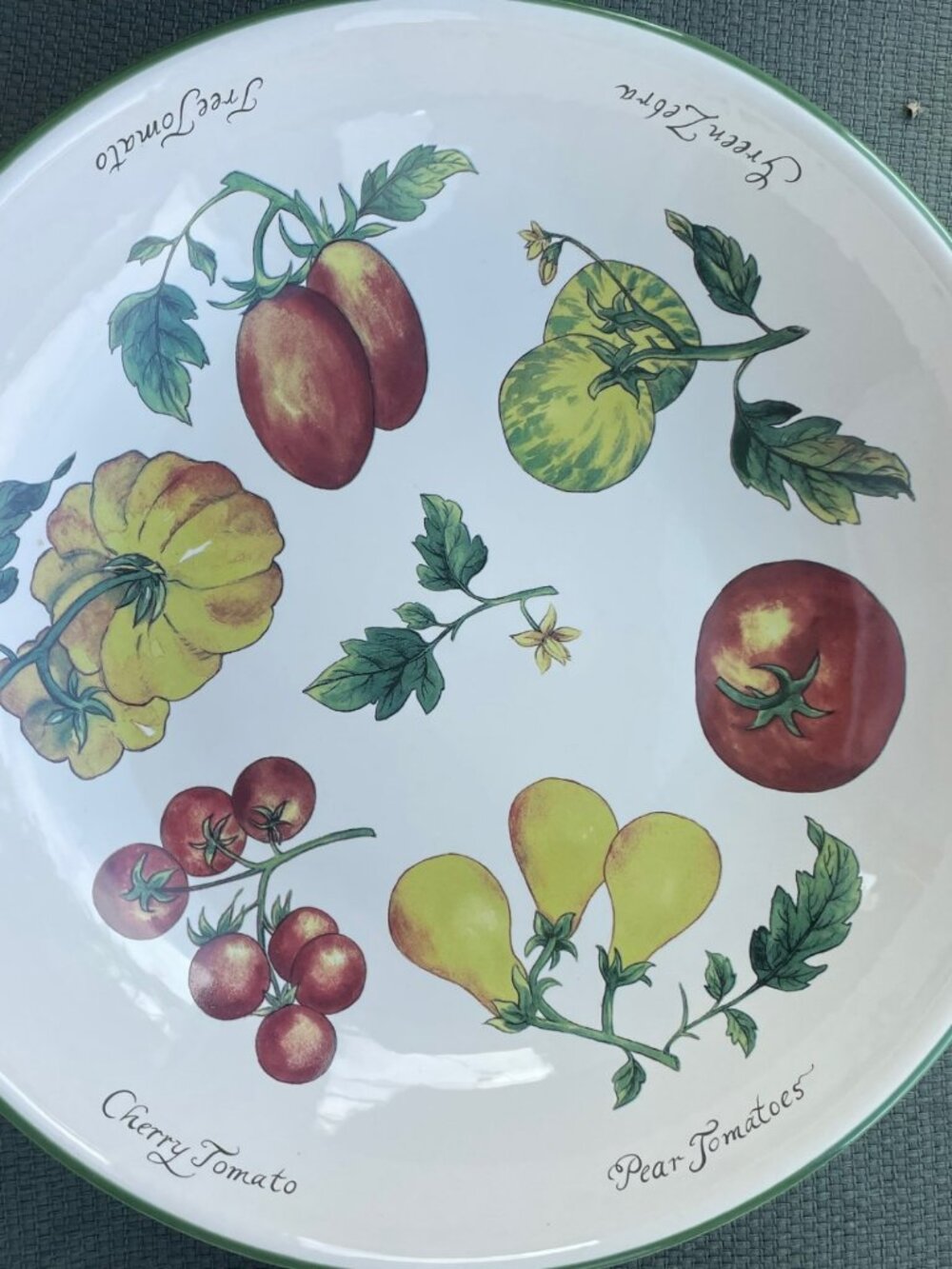 Williams Sonoma Heirloom Tomatoes Pasta Bowl Set New in box, 13 inch serve bowl,